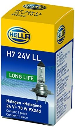 HELLA H7 24V LL Long Life Bulb, 70W