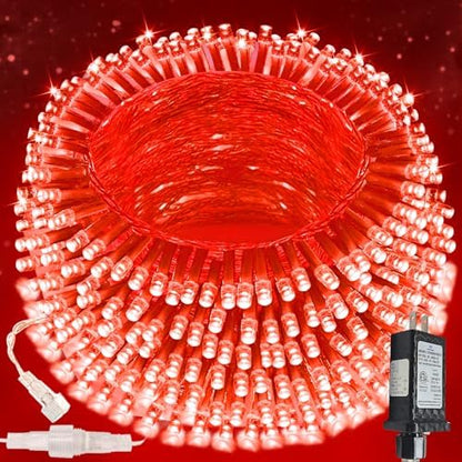 200 LED Connectable String Lights, 66FT Christmas Lights Outdoor Indoor