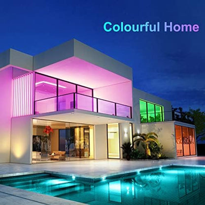 CHARKEE 110FT LED Strip Lights for Bedroom, RGB Color Changing Lights with Music Sync, Bluetooth App & Remote Control, 24V LED Light Strip for Room, Kitchen, Party & Home Decor (1 Roll)