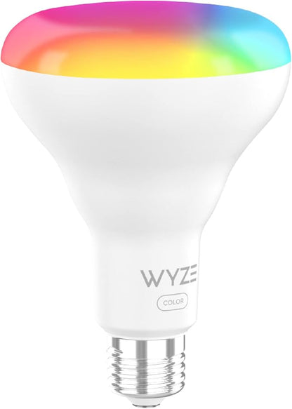 Wyze Bulb Color, BR30 Wi-Fi Smart Bulb, E26 Base, 75W Equivalent 950 Lumens, 16 Million Colors & Tunable White, Compatible with Alexa & Google Assistant, No Hub Required, 1-Pack