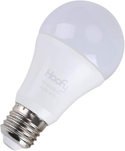 FILFEEL Dusk to Dawn Light Bulb, 7W Smart Sensor LED Bulbs - 180 Degree Beam Angle for Attics, Warehouse - Cold White 6500K