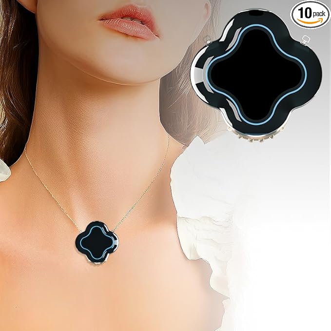 132-15s New Clover Elegance Style Air Purifier Necklace Ionizer Good Looking and Functional Negative Ion Improving Breathinge
