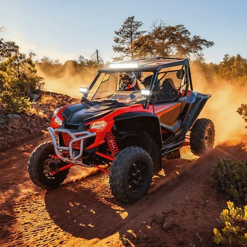 Nilight Side Shooter LED Light Bar Set 12 Inch Triple Row Spot Flood Combo Lights 2PCS 4.3Inch Pods with 5Pin Rocker Switch Wiring Harness Kit for Off-Road Truck ATV UTV Boat