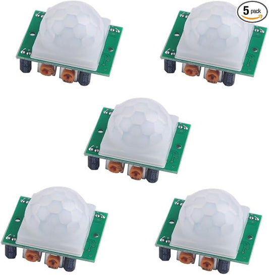 5pcs HC-SR501 PIR Infrared Motion Sensor Human Body IR Movement Detector Sensor Module for Arduino for Raspberry Pi