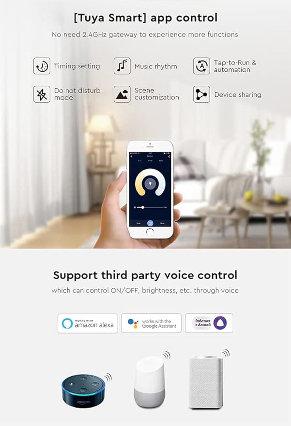 LGIDTECH FUT035W+ Miboxer 2 in 1 LED Strip Controller WiFi+2.4G,Smartphone APP Control Directly,Compatible with Amazon Echo Alexa Google Home Voice Control