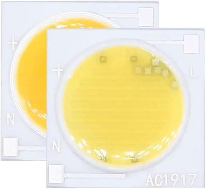 1pcs LED COB Ceramic Chip AC 220V 12W 15W 20W 30W 50W Smart IC Lighting Led DIY Beads for Led Buld Spotlight Warm and Cold White(Cold White,30W 1919mm 220V)