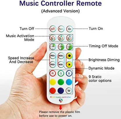 Smart WiFi & IR Dual-Control RGB Remote Controller, 24-Key Music Controller