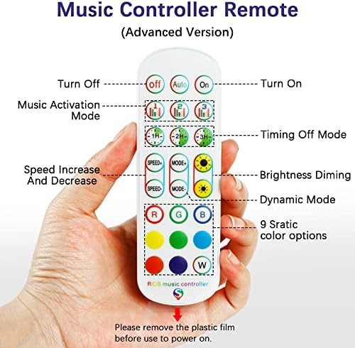 Smart WiFi & IR Dual-Control RGB Remote Controller, 24-Key Music Controller