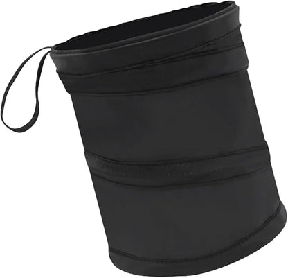 Collapsible Car Trash Can, Mini Portable Automotive Garbage Bag, Pop-Up Vehicle Rubbish Bin, Waterproof Waste Basket Bin with Magic Sticker, Hanging Washable Auto Trash Bag (1PC)