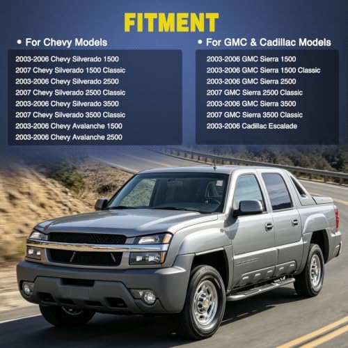 Nilight Fog Light & Cargo Lamp Switch for 2003-2006 Chevy Silverado Sierra