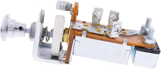 United Pacific C475901 Chrome Plated Headlight Switch for 1947-59 Chevy & GMC Trucks, Universal Headlight Switch, 12V & 6V System - ONE Unit