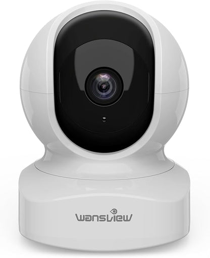 Home Security Camera, Baby Camera, 2K wansview WiFi Camera for Pet/Nanny, Motion Alerts, 2 Way Audio, Night Vision, Compatible with Alexa Echo Show, with TF Card Slot and Cloud