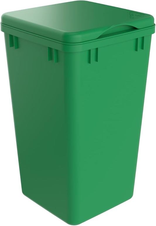 Rev-A-Shelf 27 Qt Under Sink Garbage Can Lid for Base Kitchen and Bathroom Cabinet, Replacement Plastic Trash Bin Lid Only, Green, RV-1024-LID-G-1-40