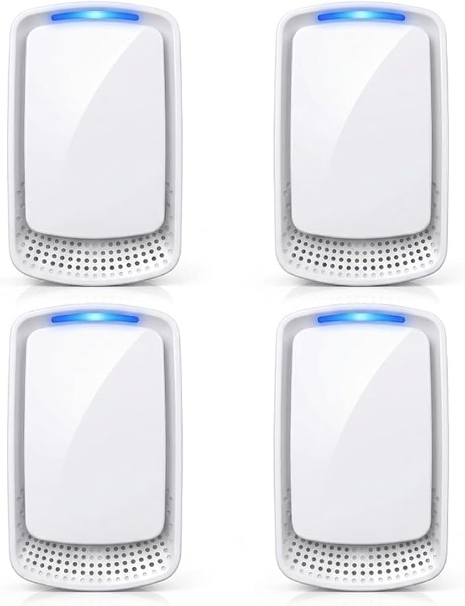 Plug-In Air Ionize,Quiet Work Negative Ion Air Purifier,Filterless & Portable Wall Outlet Air Freshener for Home, Bedroom, Office,Living Room,Pet Room,Small Air Cleaner(4 Pack)