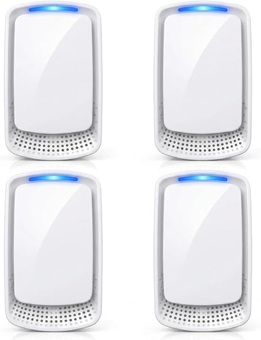 Plug-In Air Ionize,Quiet Work Negative Ion Air Purifier,Filterless & Portable Wall Outlet Air Freshener for Home, Bedroom, Office,Living Room,Pet Room,Small Air Cleaner(4 Pack)