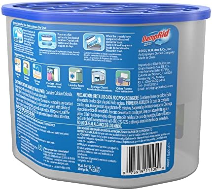 DampRid Fresh Scent Disposable Moisture Absorber, 10.5 oz., 3 Pack - Attracts & Traps Excess Moisture, Eliminates Musty Odors, Creates Fresher, Cleaner Air, White