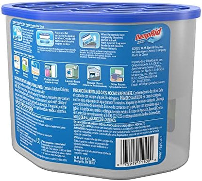 DampRid Fresh Scent Disposable Moisture Absorber, 10.5 oz., 3 Pack - Attracts & Traps Excess Moisture, Eliminates Musty Odors, Creates Fresher, Cleaner Air, White