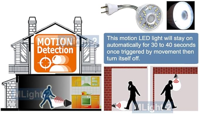 Smart LED Light with Motion Sensor + Photocell Sensor