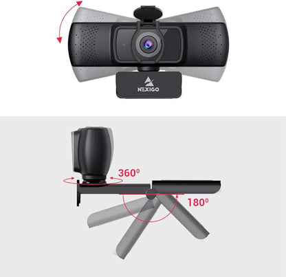 NexiGo N930P 1080P Streaming Business Webcam with Software, Microphone & Privacy Cover, AutoFocus, HD USB Web Camera, for Zoom YouTube Skype FaceTime, PC Mac Laptop Desktop