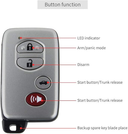 EASYGUARD ec002-T-NS Rolling Code PKE car Alarm System with Passive keyless Entry Remote Start Push Button Start Stop Lock and Unlock Entry Shock Sensor Warning auto Locking Unlocking car Doors