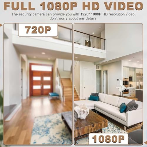 1080P HD Mini Spy Camera Wall Clock Cameras with Motion Detection