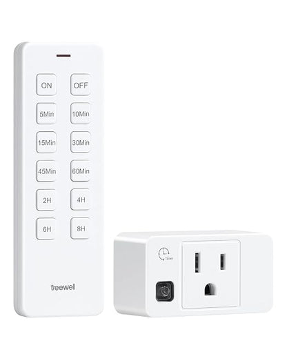 Remote Control Outlet with Countdown Timer, Portable Magnetic Switch