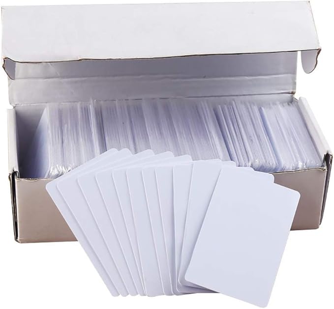 JASAG 100pcs Premium Rewritable UID Smart Card, Mi Fare 1K S50 RFID Cards Keys, 13.56MHz PVC Blank White JASAG-UID5050 JASAG-UID5050