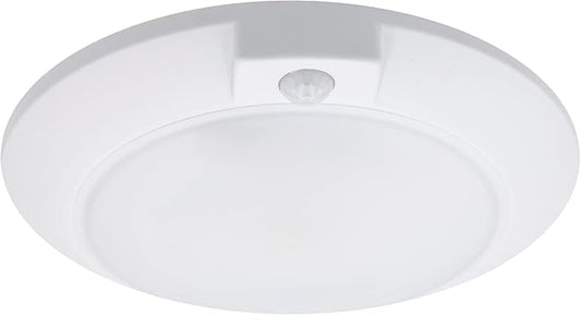 Maxxima 6 in. Round Motion Sensor LED Ceiling Mount Light Fixture - 600 Lumens, 3000K Warm White, Indoor Dome Light, Ideal for Closet, Hallway, or Kitchen Pantry Lighting