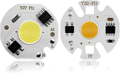 Landscape Lights 5pcs Outdoor Flood Light COB LED Lamp Chips AC 220V 3-9W LED Bulb Lamp Smart IC Driver Bulbs Light DIY Spotlight Downlight Chips LED Street Lamp