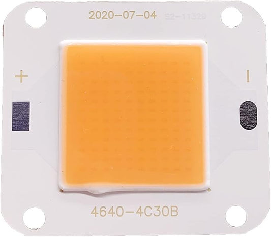 10PCS DC12V 50W LED COB Integrated Smart IC Driver LED Grow Light Full Spectrum Growing Lamp for Hydroponic Indoor Plants Veg and Flower