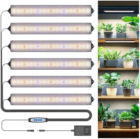 Wolezek 14in Grow Light Strip for Indoor Plants, Full Spectrum