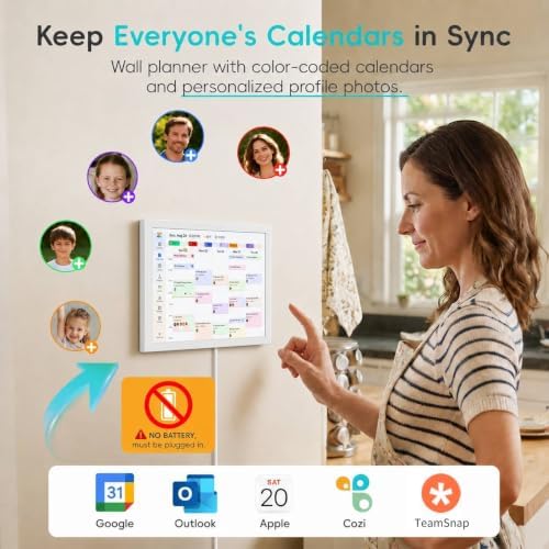 Westsee 10.1" Digital Calendar, No Subscription Smart Family Planner