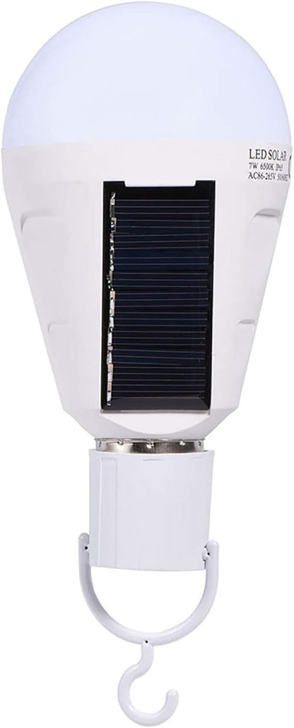 Ymiko Led Light Bulb, Smart Light Bulbs with Portable Design Solar Panel Indoor Outdoor Outdoor Lights for Stable and Bright Lighting (7w)