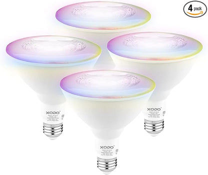 XODO Smart WiFi PAR38 E26 Dimmable Recessed Light Smart Bulb (4 Pack) - LB2-4PK