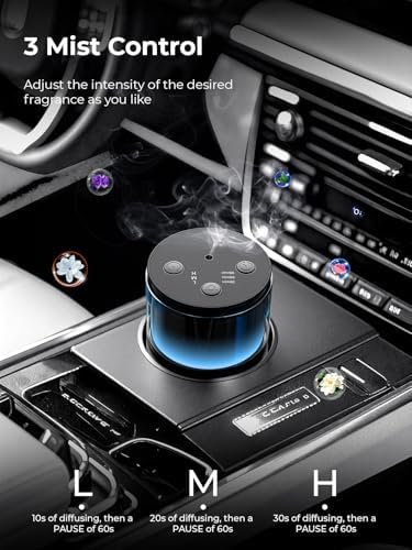 Waterless Essential Oil Diffuser: 𝟗-𝐂𝐨𝐥𝐨𝐫 𝐋𝐄𝐃 for Home