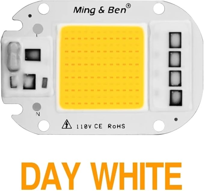 LED COB Lamp Chip 20W 30W 50W AC 110V 220V Smart IC LED Beads For DIY LED Grow Floodlight Bulb Day White Cold White Warm White(Day White,50W 220v)