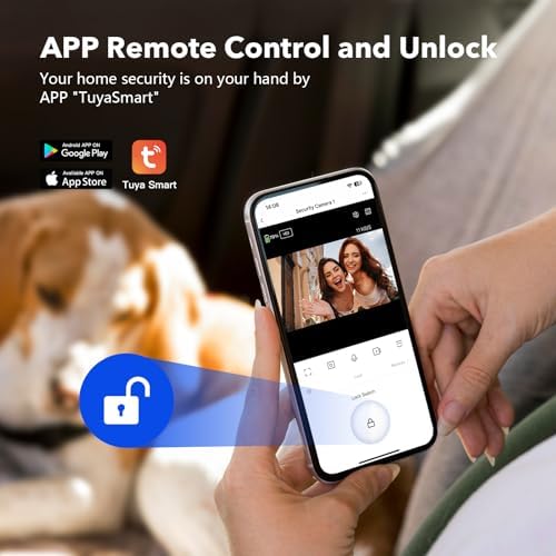 Wireless Doorbell Camera with Monitor Video Door Phone Intercom System 1080P 7'' Touch Screen Two-Way Audio Smart Door Bell with Night Vision, Motion Detection, No Monthly Fees, Tuya APP