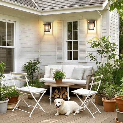MATAMEYE Outdoor Wall Light Fixture, Exterior Waterproof Porch Lighting
