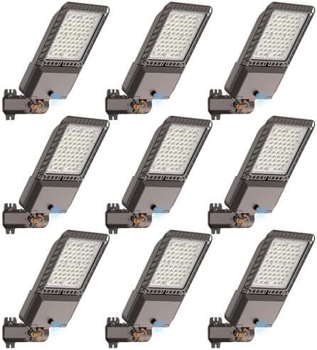 AIKVSXER 180W LED Parking Lot Light 45000LM Outdoor Street Lights 9 Pack