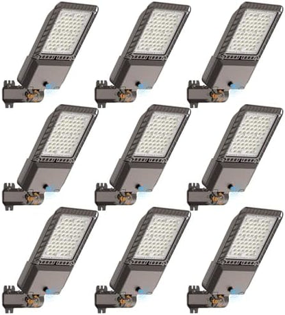 AIKVSXER 180W LED Parking Lot Light 45000LM Outdoor Street Lights 9 Pack