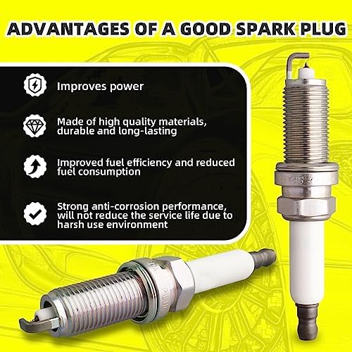 Set of 6 Ignition Coils Pack UF592 0221504470 & 6 PCS Iridium Spark Plugs