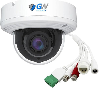 GW Security 4K @ 30FPS Motorized Zoom Outdoor/Indoor PoE IP Dome Security Camera