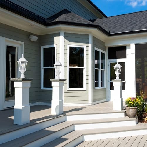Design House Outdoor Light Pier Base, White