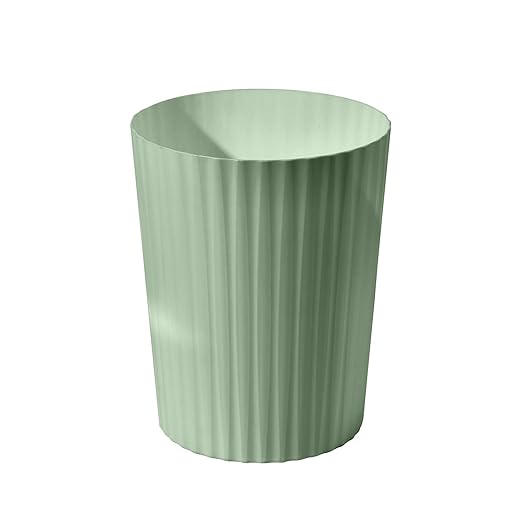 Small Platic 2 Gallon Trash Can - Compact Wastebin for Bathroom, Kitchen, Office, Home Use - Purple