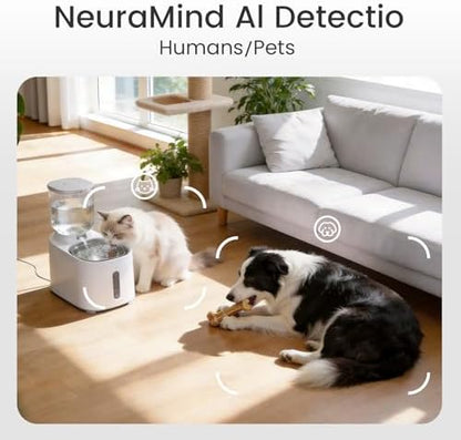 youkey 2.5K Indoor Pet Security Camera, Two-Way Audio Chat to Your Pets, AI Pet/Human Detection, 360° AI Human Tracking, Privacy Mode, No Monthly Fees, Night Vision, WiFi 6（2.4GHz & 5GHz）