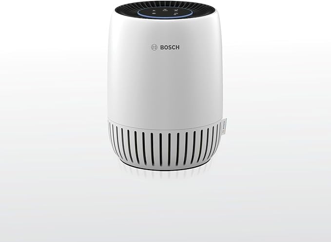 BOSCH Air Purifier for Home, Small Spaces (Covers,500-sq ft), 2-in-1 Filter for Pollen, Smoke, Dust, Dander, Outdoor Pollution, Odors, Air 1000, White