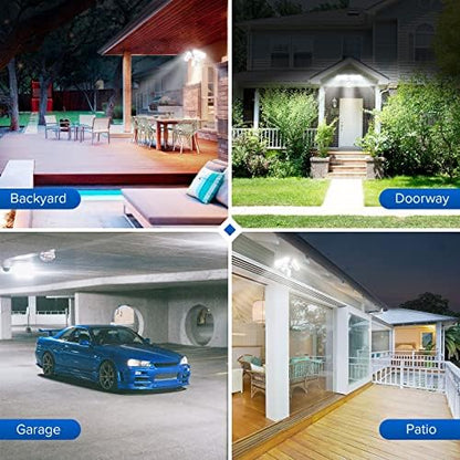 SANSI 27W 2700LM LED Motion Sensor Outdoor Flood Light, 5000K IP65, White