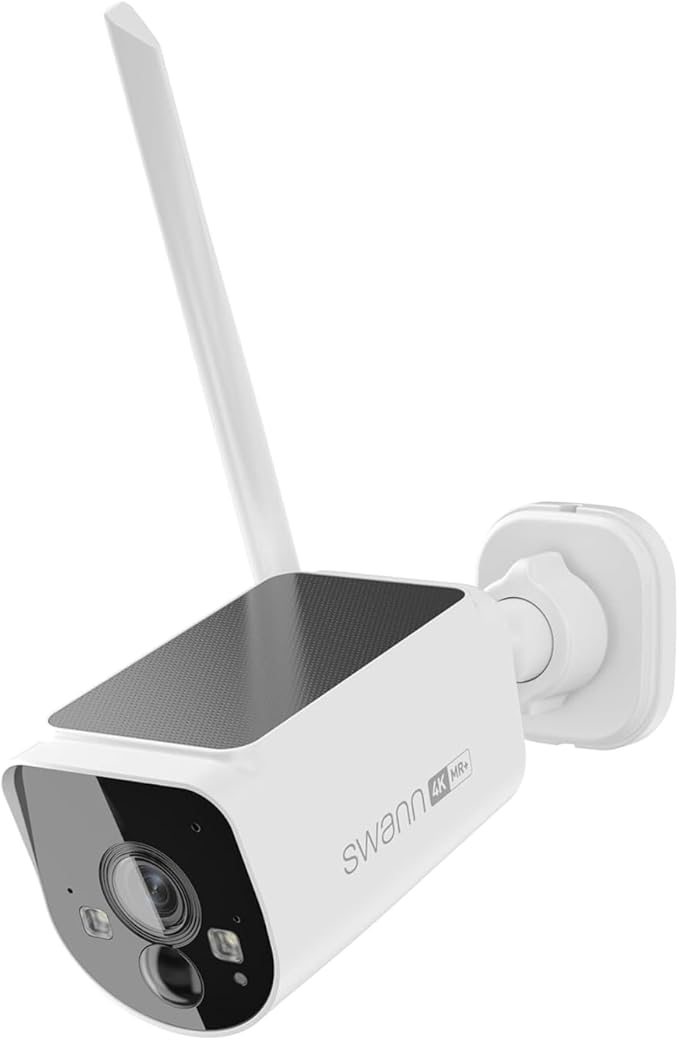 Swann MaxRanger4K Wireless Solar Security Add-On Camera, 4K UHD, 2000ft Long Range Wi-Fi, Color Night Vision,True Detect Alerts,2-Way Audio,Weatherproof,No Monthly Fee-SWNVW-MAXV2CAM