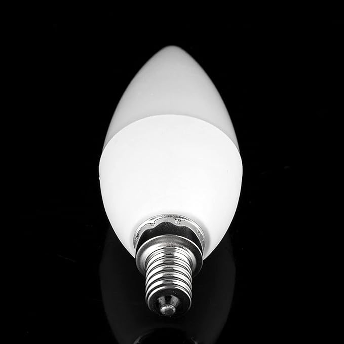 E12 RGB LED Candelabra Bulb with Remote, Non-Dimmable 3W Color Changing Light Bulb, Warm White & Multicolor Ambient Lighting for Chandeliers