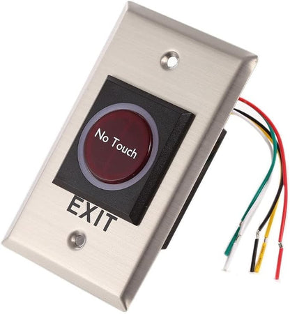 2 Door Access Control System with 600lbs Magnetic Lock Infrared NoTouch Request to Exit Button 110V Power Supply Box RFID Reader USB Enroll Reader Card Key Fob APP Remote Open Lock
